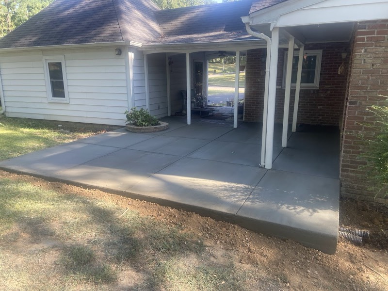 TS Concrete patio work in Memphis