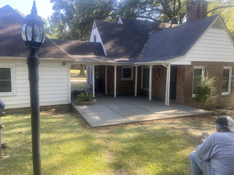Backyard patio installation Memphis